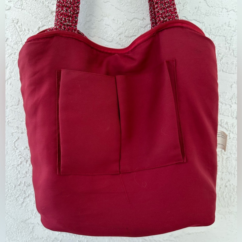 The Sak Crochet Multi-color Shoulder Bag Length 14” Height 12” Boho - Picture 12 of 14